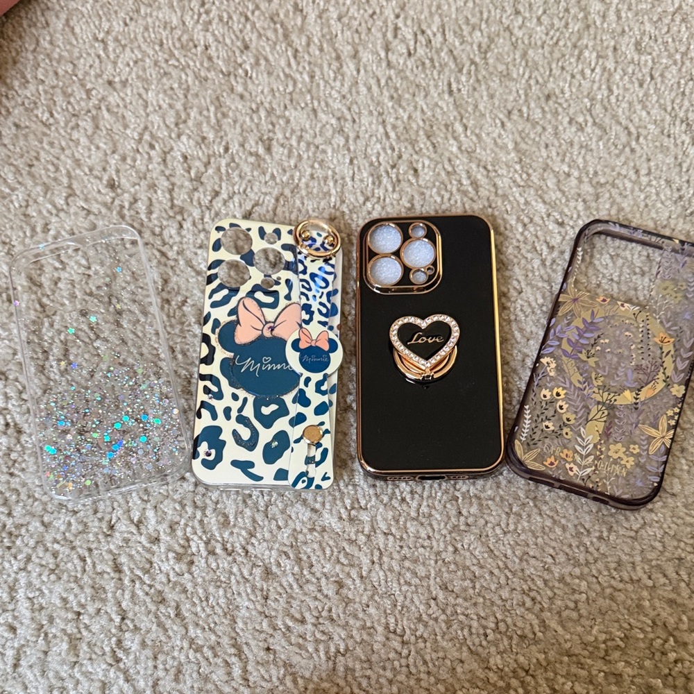 Stylish Leopard Print Phone Case with Bow
